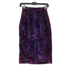 David Howard Women's Floral Knee Length Skirt